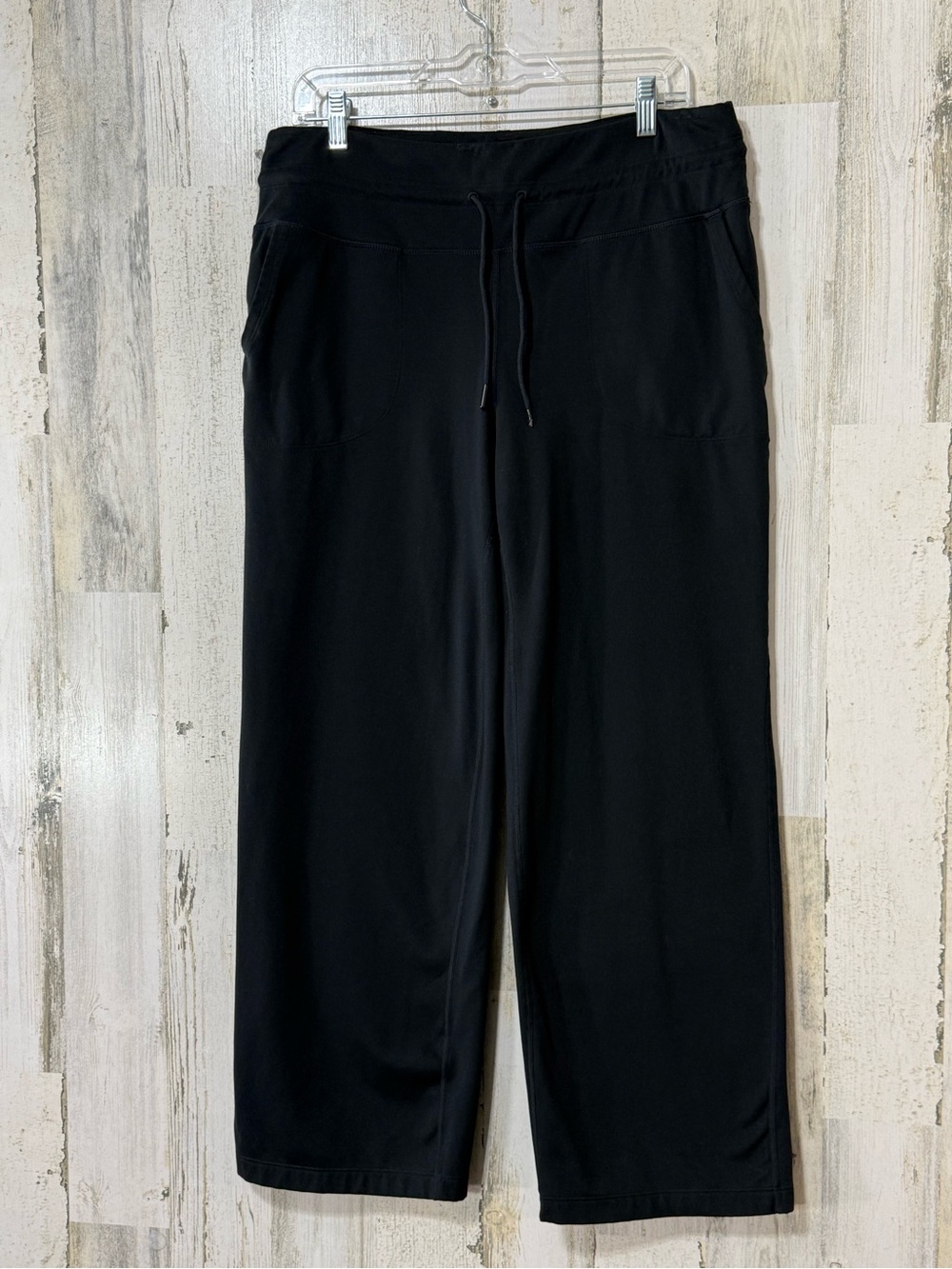 Mondetta Black Wide-Leg Drawstring Pants